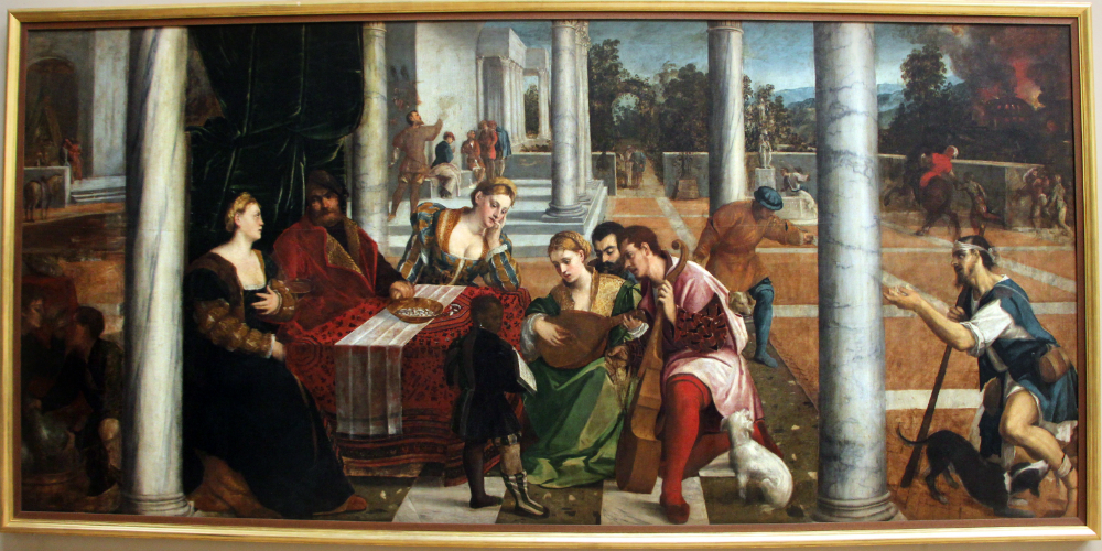 Bonifacio De' Pitati, Il ricco Epulone, Galleria dell'Accademia - Venezia