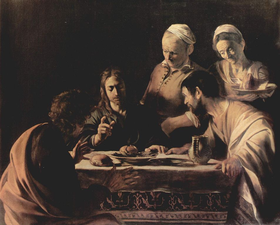 Caravaggio, Cena in Emmaus, Pinacoteca di Brera - Milano
