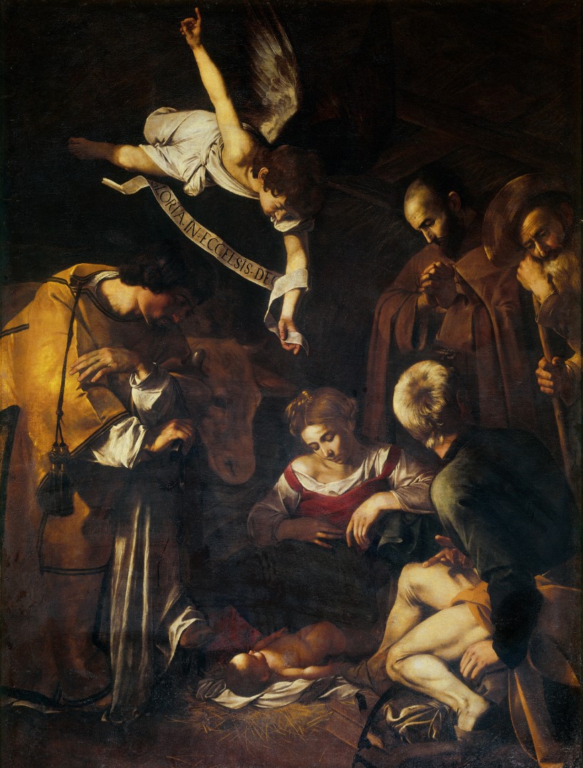 Caravaggio, Natività con i Santi Lorenzo e Francesco d'Assisi