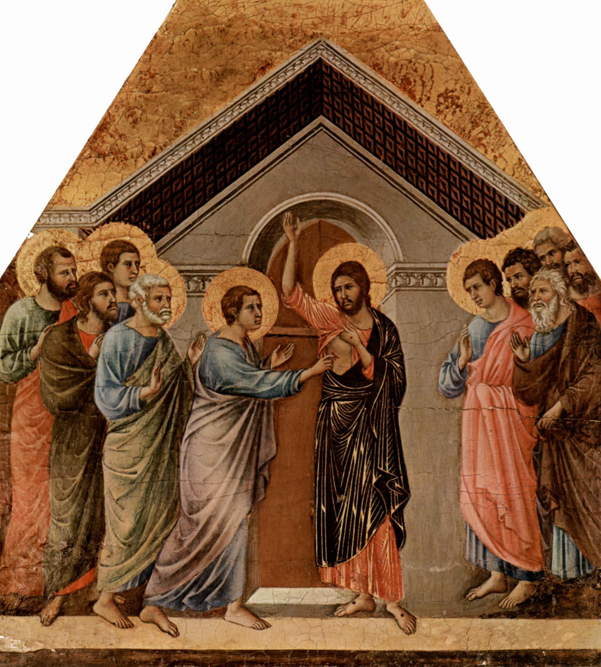 Duccio di Buoninsegna, Incredulità di San Tommaso, Museo dell'Opera del Duomo - Siena