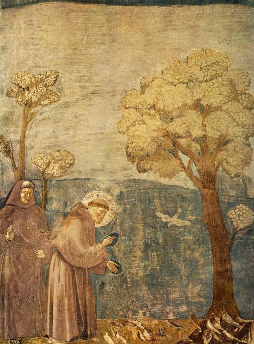 Predica agli uccelli, quindicesima delle ventotto scene del ciclo di affreschi delle Storie di san Francesco della Basilica superiore di Assisi, attribuiti a Giotto