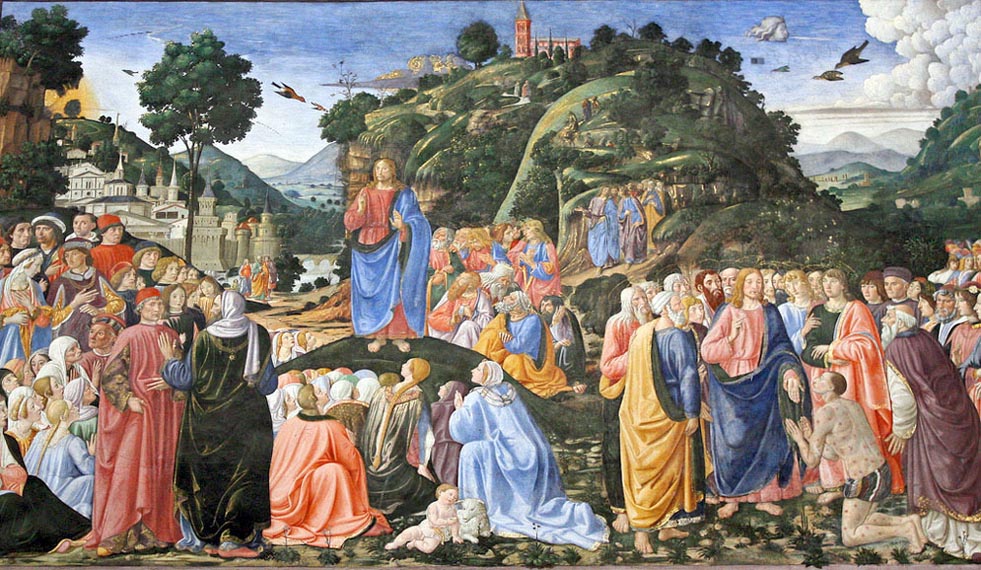 Cosimo Rosselli, Il Discorso della montagna - Cappella Sistina