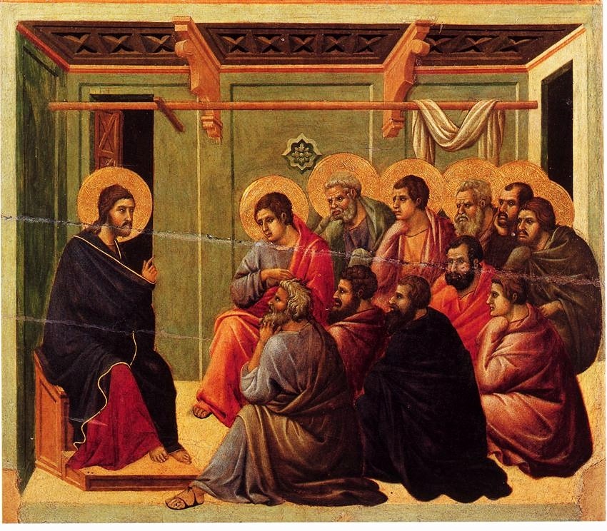 Duccio da Boninsegna, Gesù e gli Apostoli
