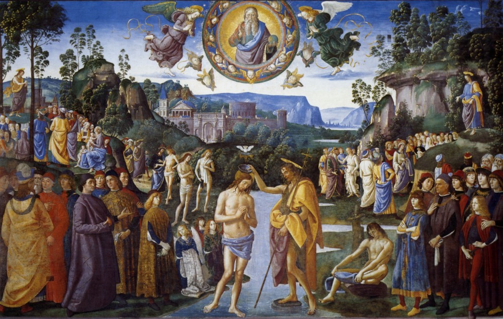 Perugino, Battesimo di Cristo