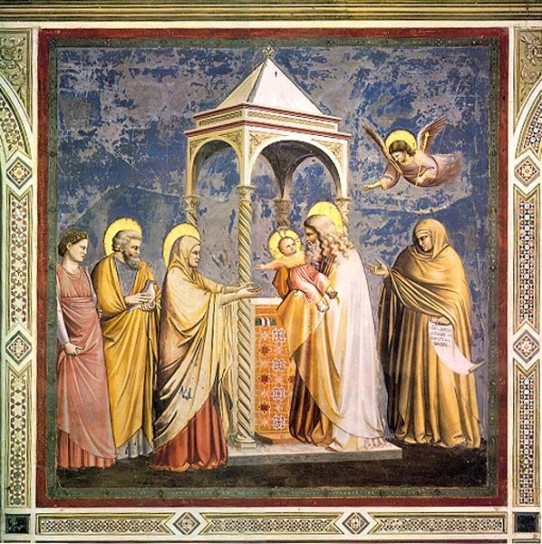 Giotto, Presentazione di Gesù al Tempio, Cappella degli Scrovegni, Padova